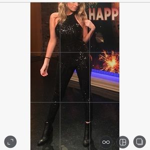 Small black sequin jumpsuit